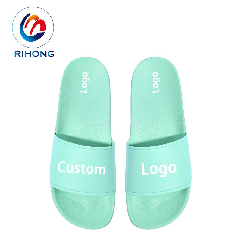 2024 promotion summer slipper durable quality 3d logo footwear black bottom designer custom oem slide sandal