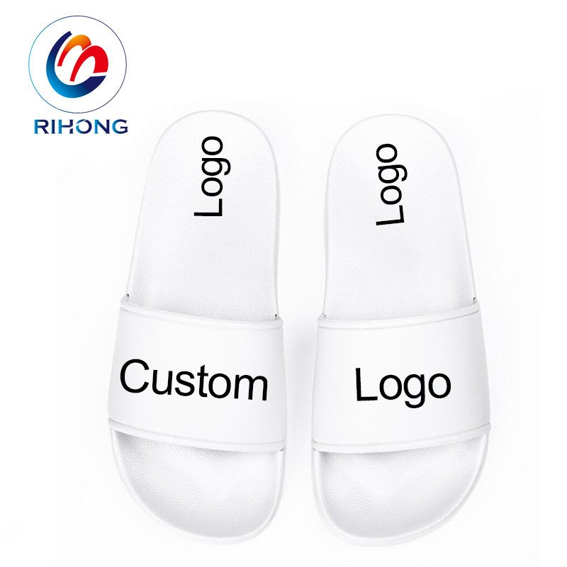 2024 promotion summer slipper durable quality 3d logo footwear black bottom designer custom oem slide sandal