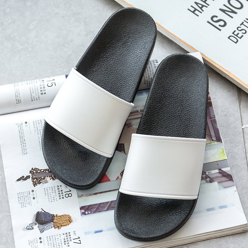 New Summer Brand Customized Print PVC Slide Slipper Men's Slides Custom Logo Women's Slippers