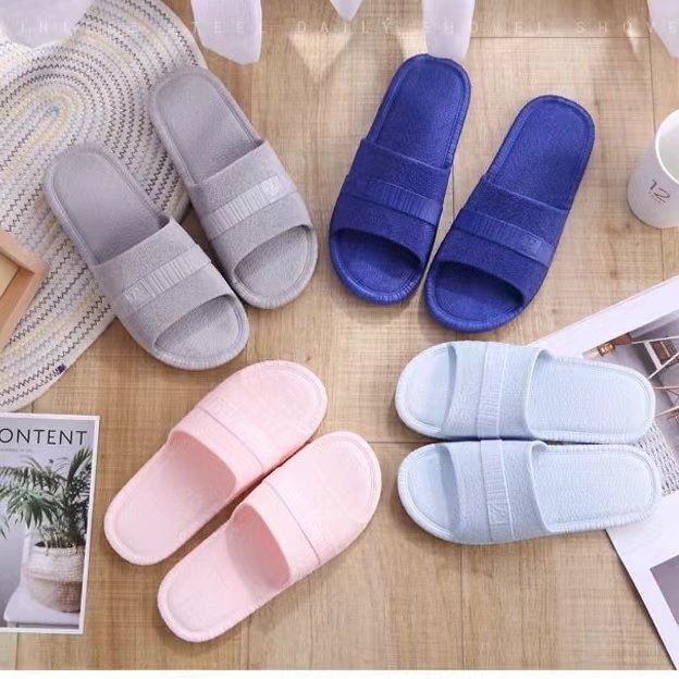 Men's Essential Slide Slippers Anti-Slip striped and EVA Upper Slipper Platform for Beach and Indoor Use for Summer Slipper