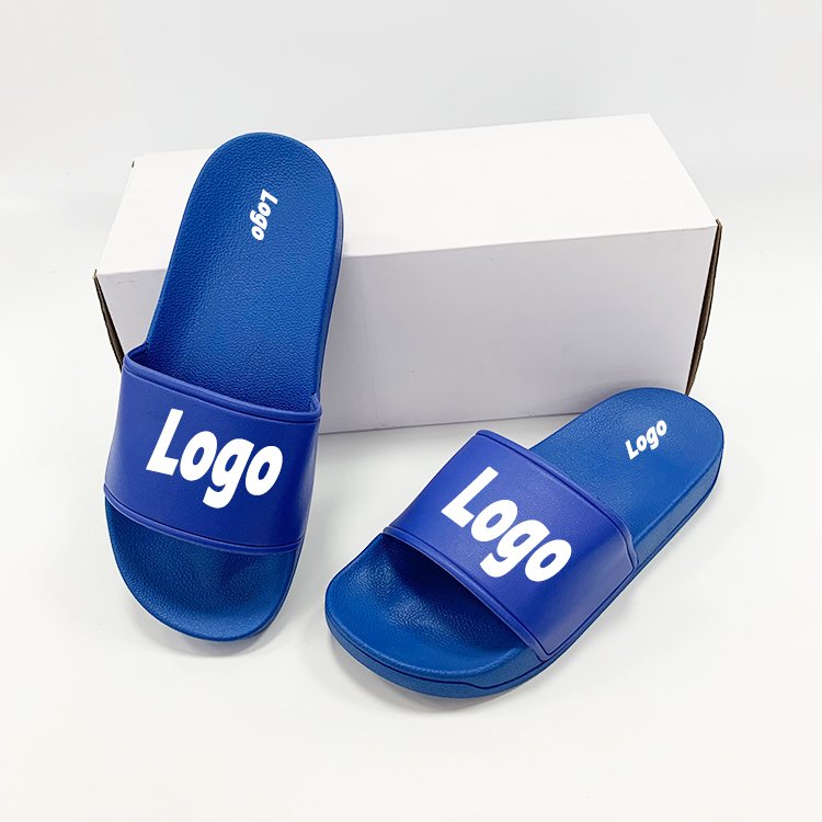 Wholesale Summer Soft-Soled Comfortable Beach Sandals Custom Plain Colombia Style Blank Flip Flops PVC Slide Slippers