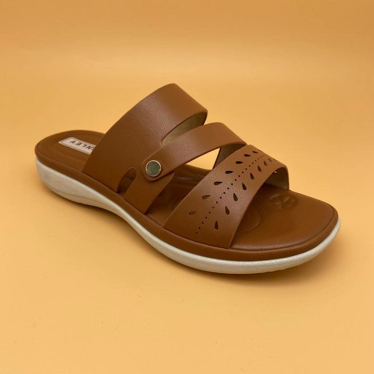 Luxury Summer Beach Shoes Leather Flat Sandals Slides Slippers For Women And Ladies Arabic Slippers