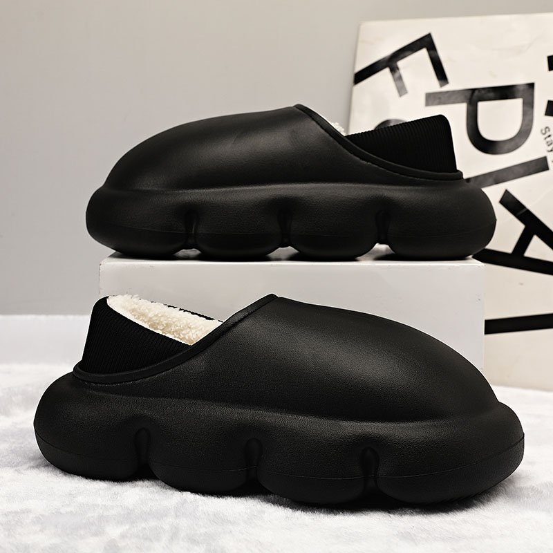 Custom logo fur men and women green luxury winter warm house sandals cozy sports casual home unisex plush furry Slippers slides
