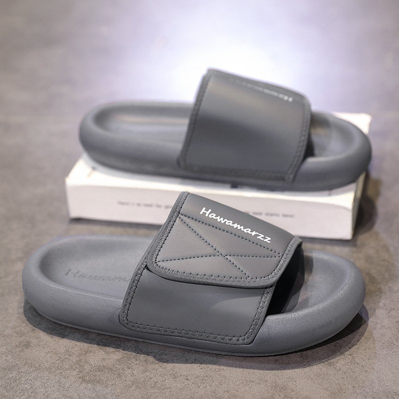 Wholesale Custom Men's Slippers Outdoor Fashion Slide Sandals in Different Colors for Beach Use with EVA Insoles