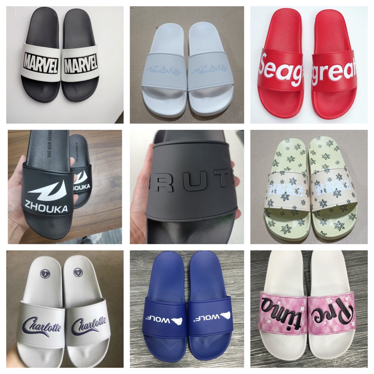 Factory Price Design Oem Custom Logo Plus Size Soft Slides Slippers For Men