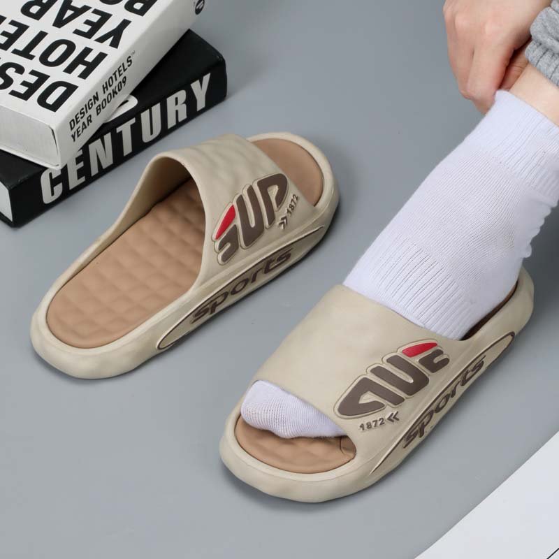 Fashion Summer Sleepers for Men Outdoor EVA Thick Soles Anti-slippery Slippers