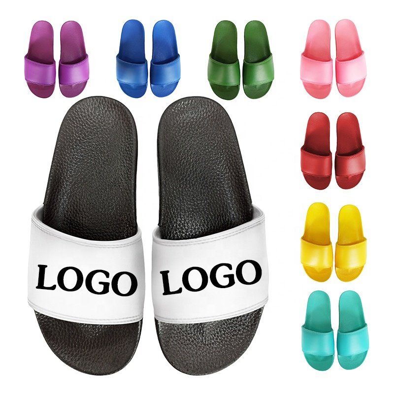 Custom Logo Slide Sandal Wholesale,Chinese Unisex Leather House Bathroom Home Indoor Eva Rubber Slipper For Men