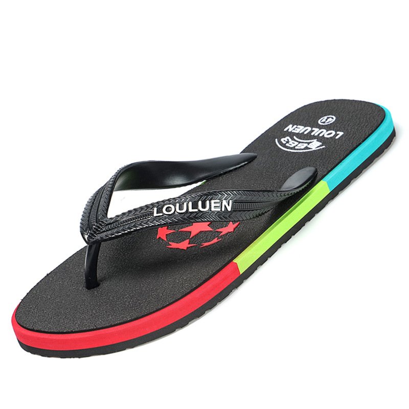 Summer rubber Hot Selling Outdoor men flip flops Comfortable Beach PVC Slippers for Men