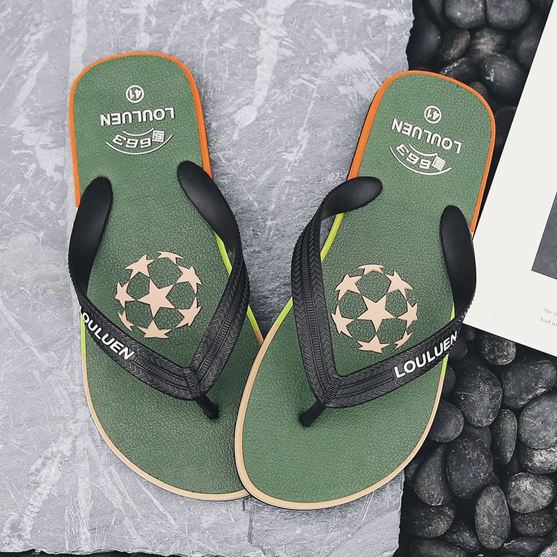 Summer rubber Hot Selling Outdoor men flip flops Comfortable Beach PVC Slippers for Men
