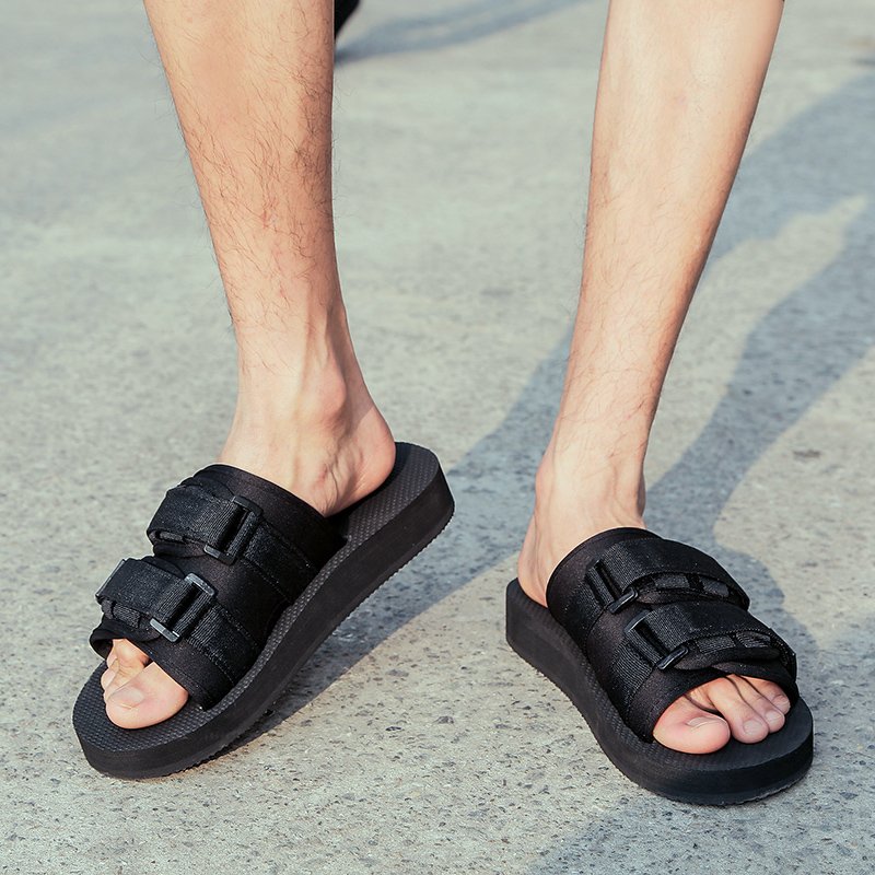 Latest styles brand flat wholesale high quality USA black nude slides no logo customs mens mule slippers plus sizes 35-46#