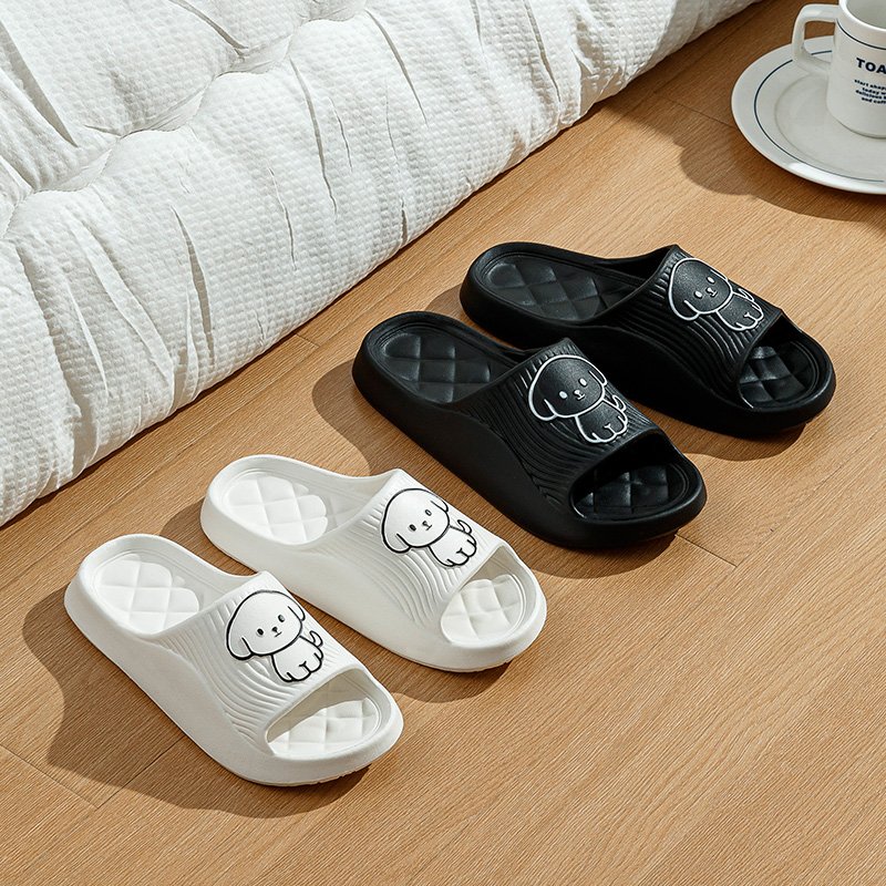 Cute Dog EVA Slippers High Quality Light Weight Indoor & Outdoor Slides Slippers Non-slip Shoes for Men and Women Women's Shoes
