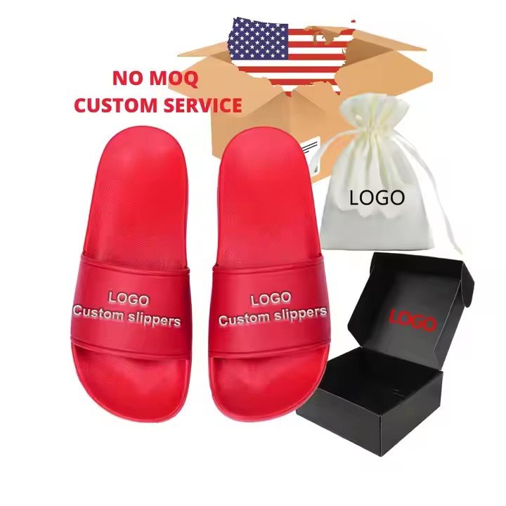 High Quality Reasonable Price Black Unisex Men Women Custom Logo Blank Slides Slippers Footwear