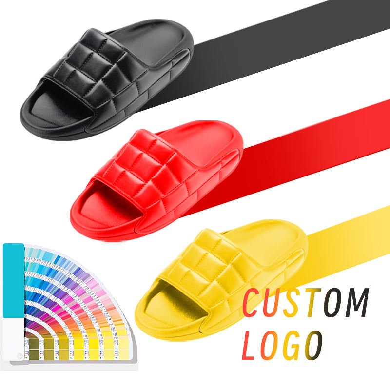 Factory Mens Thick Custom Slipper Manufacturer Oem Outdoor Designer Sport Slippers Slides Footwear Custom Sandal With Logo