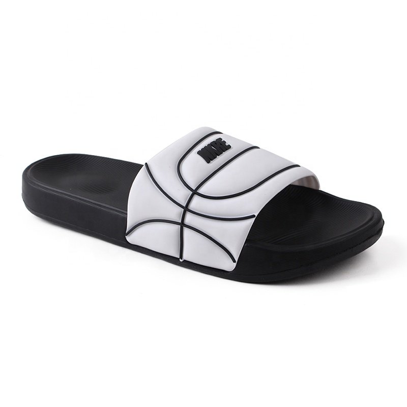 New Fashion Street Outdoor Sports Basketball Style Slippers Soft Thick House Slippers Chancletas Custom Slides Slippers For Men