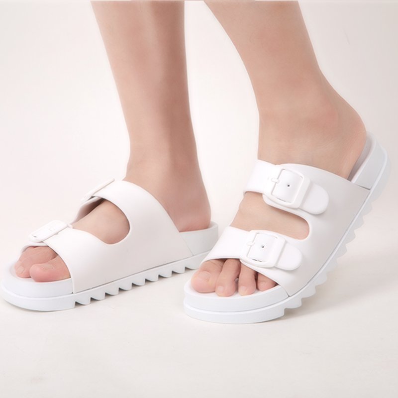 Pillow slides slippers High quality Custom design slides Double-buckle Adjustable Strap Size Pillow Slippers