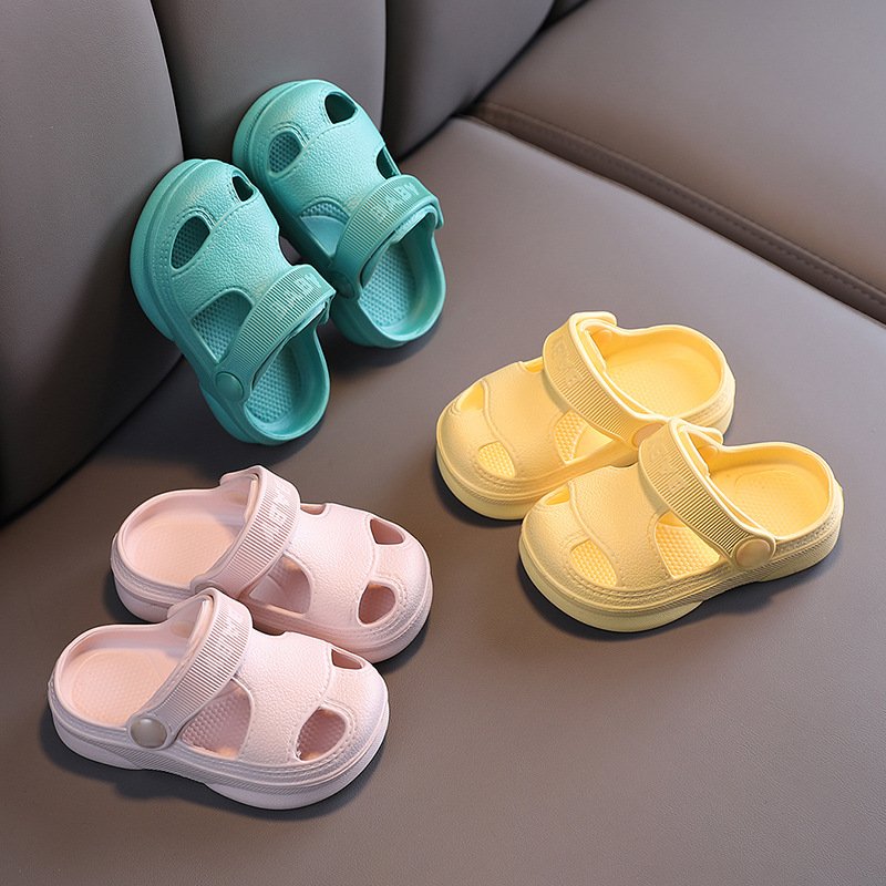 Designer home PVC slides sandals bedroom bath slippers for children