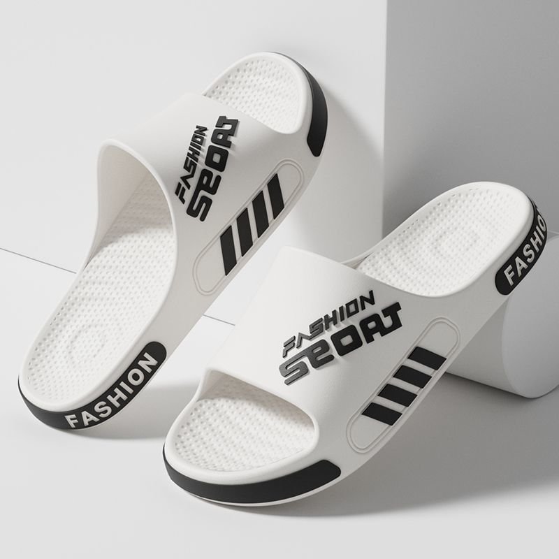 Custom Logo Soft PVC Slides Slipper Men Women Open Toe Anti-Slippery Indoor Outdoor New Style Sandals Summer Winter PU Insole