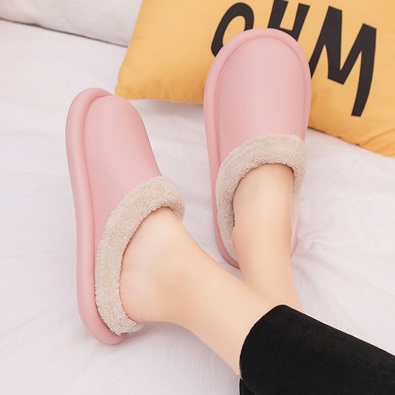 Winter Designer Custom Home Cotton Warm Plush Slides Mules Slippers Footwear Custom Logo For Women Men Unisex