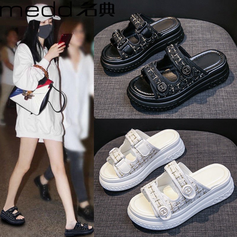 Good reputation ladies beach slippers ladies flat shoes slipper sandals fashion platform slippers for women
