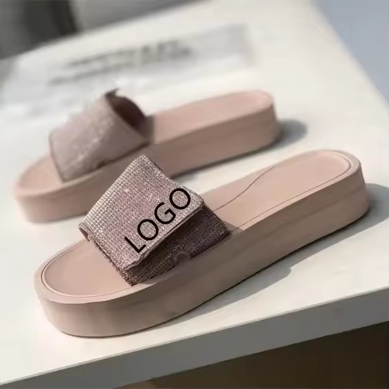 Summer NEW Women Slides Beach Casual Men's Rubber Flip Flops with PVC Upper Flat Sandal Slipper for Lady