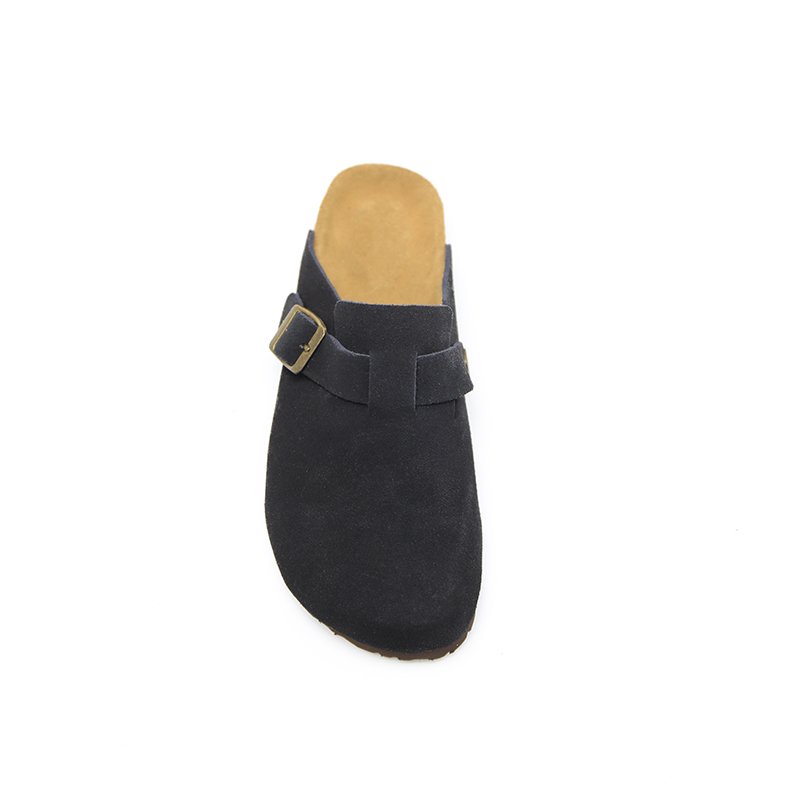 Real waterproof Leather Summer Clogs Slides Cork Sole Birkenstocks Platform Beach Sandals Slippers