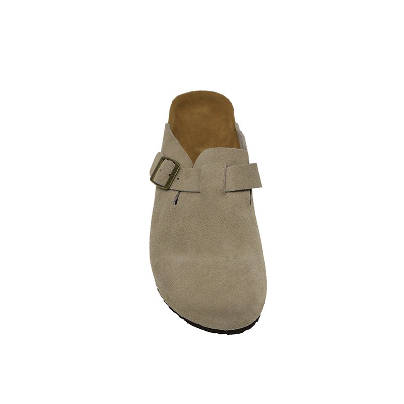 Real waterproof Leather Summer Clogs Slides Cork Sole Birkenstocks Platform Beach Sandals Slippers
