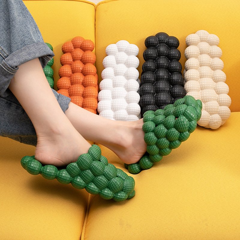 Fashion Unisex Summer Eva Home House Wholesale Foam Women's Ball Purple Air Men Shoes Bubble Slides Slippers With Charms