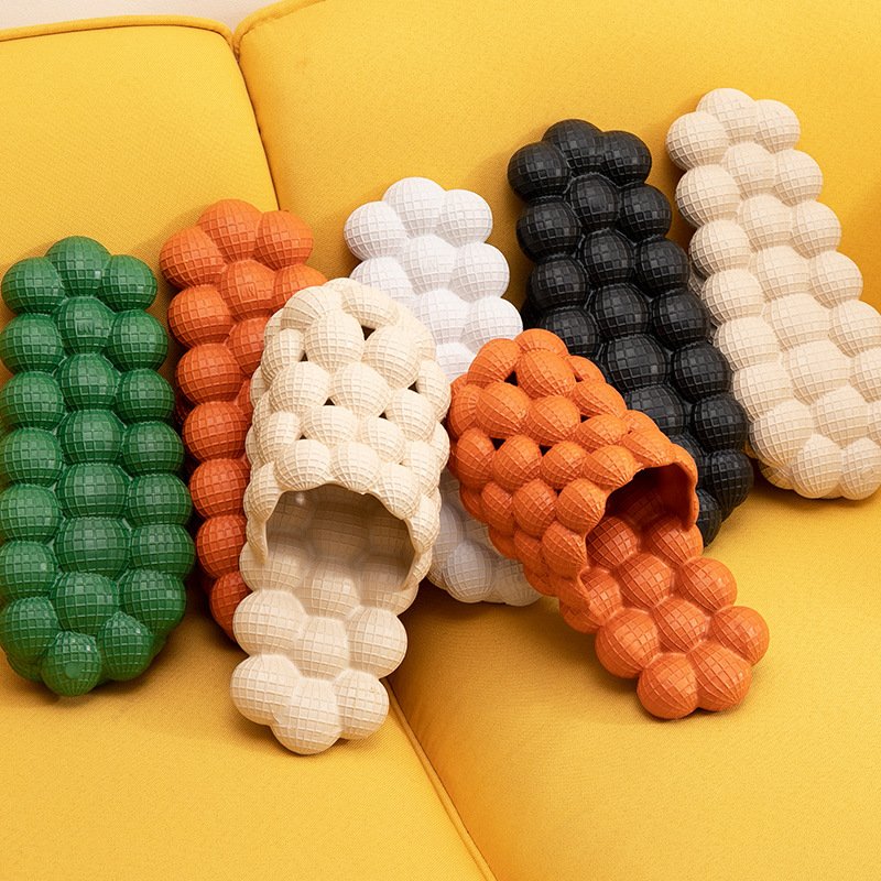 Fashion Unisex Summer Eva Home House Wholesale Foam Women's Ball Purple Air Men Shoes Bubble Slides Slippers With Charms