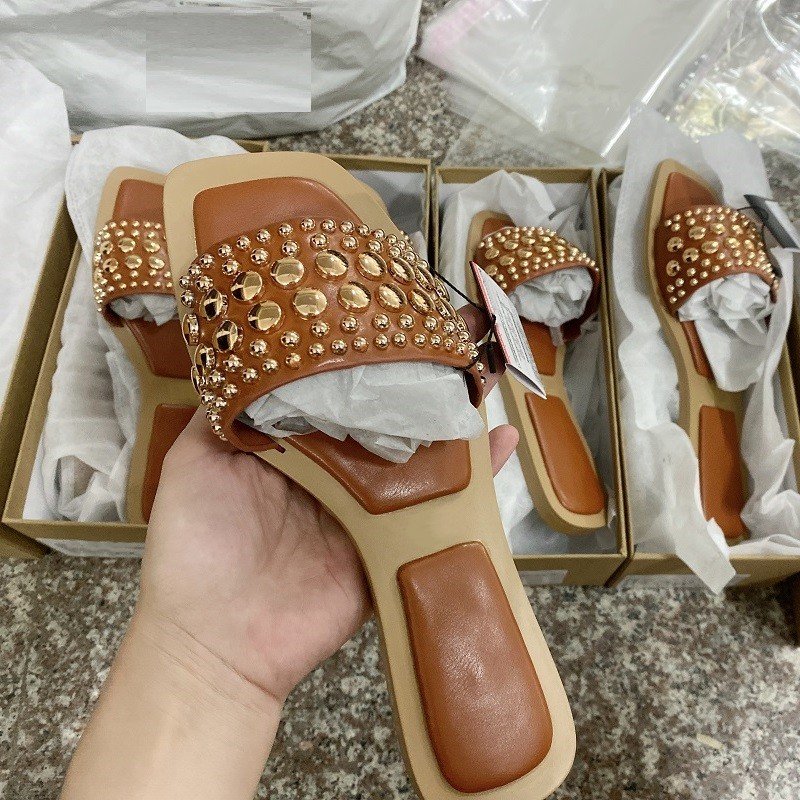 Talons Babouches Femmes Footwear 2023 Transparent Summer Slide Flat Shoes Women Slippers Sandals for Ladies