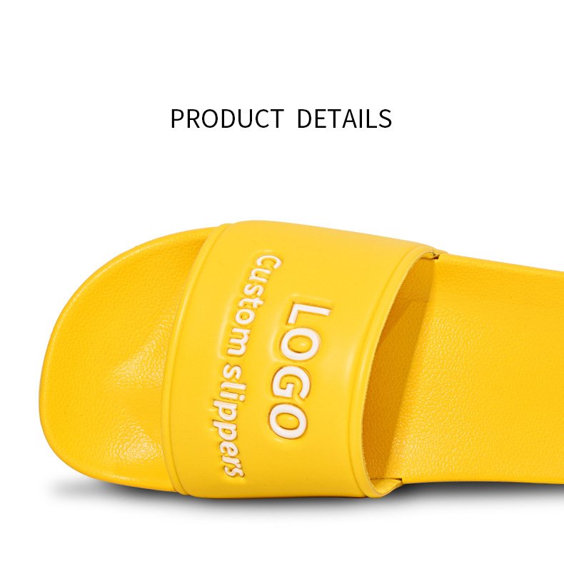 Custom Embossed Logo Women Men Slides Footwear Custom Printed PVC Slides Slipper Sandals Logo Printed Plain Slides Sandals