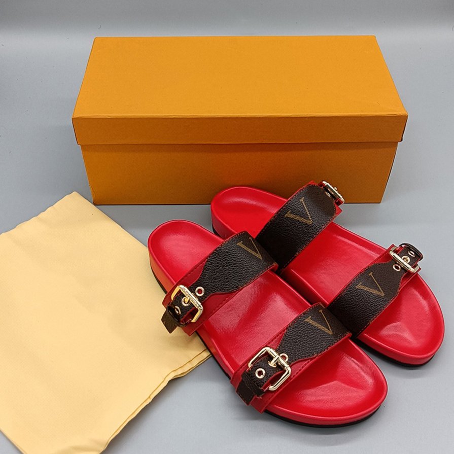 Luxury Brand Summer Sandals Designer Slippers Slides Floral Leather Flip Flops Women Shoes Sandal Effortlessly Casual shoes