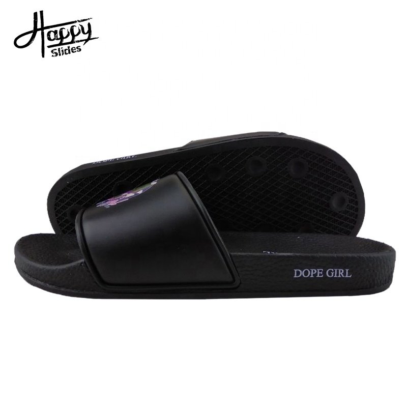 Slide Sandal Summer Flat Slippers,ladies Fashion Sandals 2023 Outdoor Slides for Adults,pvc Slides Flat Sandals China Women PVC