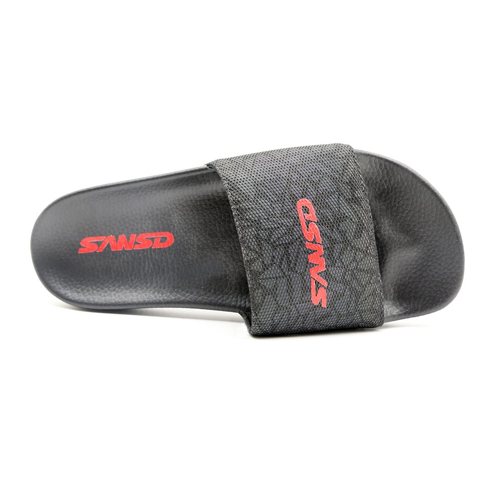 2024 most popular Wefoam Men Plain Slides Sandal Slipper Latest Design Private Label Slide Men Pu Sole 3d Mens Slides Rubber San