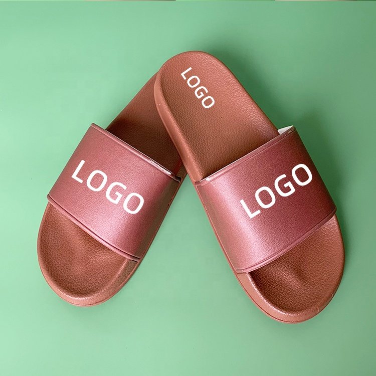 Factory Wholesale Fashion Trend Popular Indoor Outdoor Soft Sole Custom Logo Ladies' PVC Slides Slippers