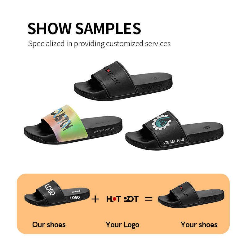 Pu Soft Rubber Slippers Sliding Window Strip Logo Custom High Quality Summer Sandal Slide Design Men Slides Design Men Myseker