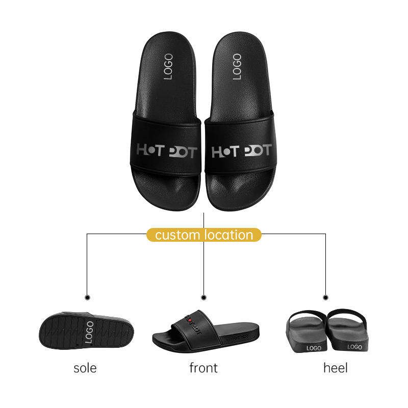 Pu Soft Rubber Slippers Sliding Window Strip Logo Custom High Quality Summer Sandal Slide Design Men Slides Design Men Myseker