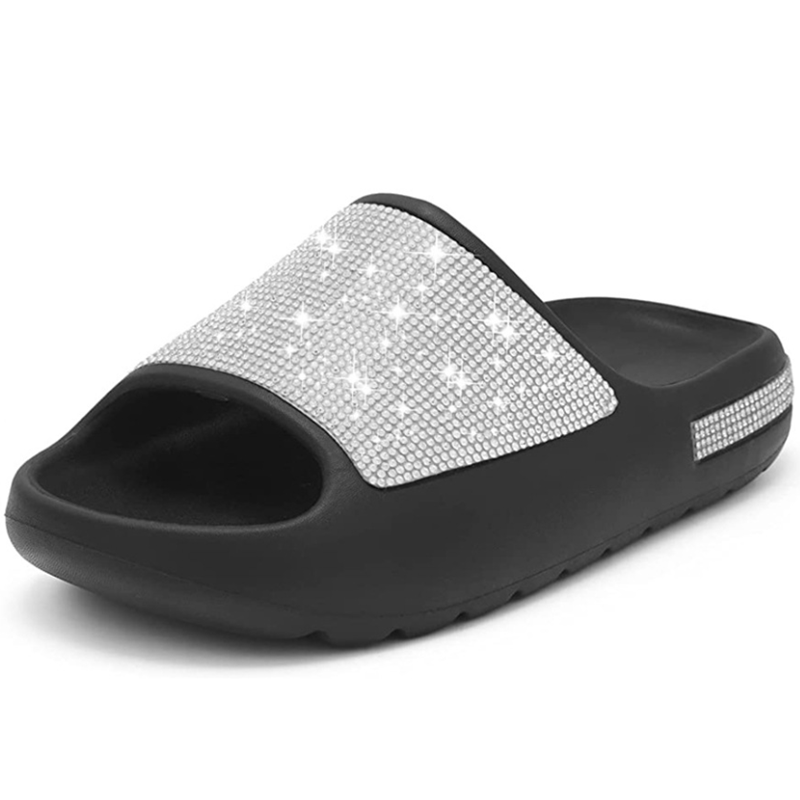New model brazilian women's sandals bling bling USA flag PARIS GAME school girls slides slipper outdoor low price big size 45