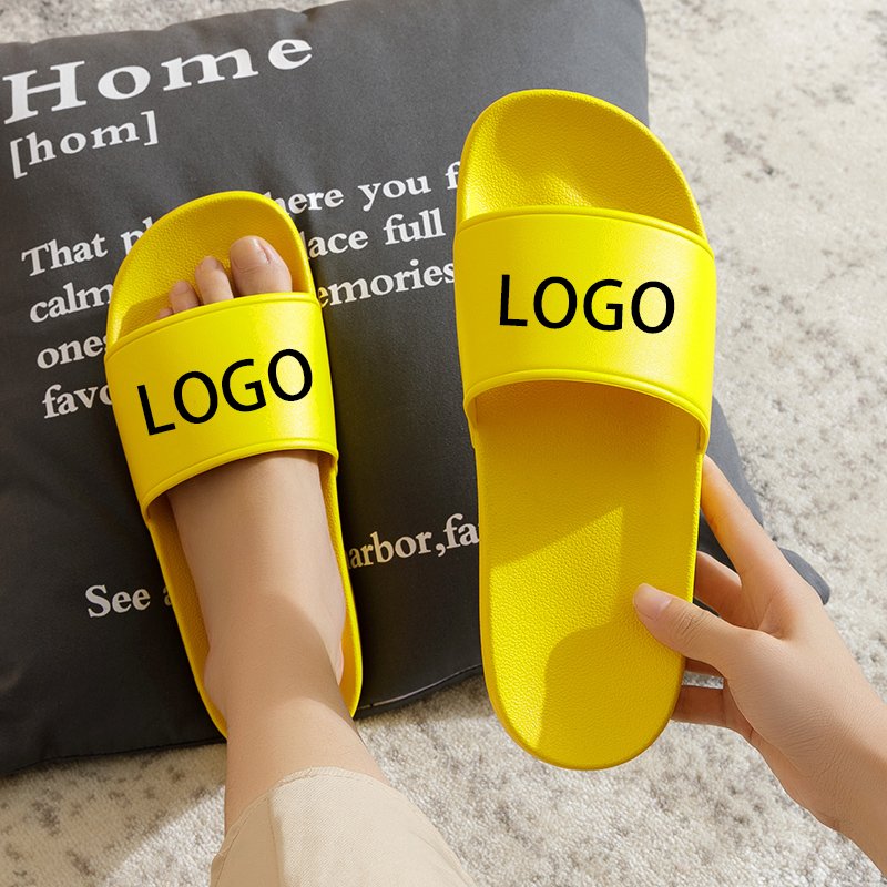 OEM Black Slides Footwear Sandals PVC Custom Logo Slippers Men Plain Blank Slide Sandal Slippers Custom Logo Slide Slippers