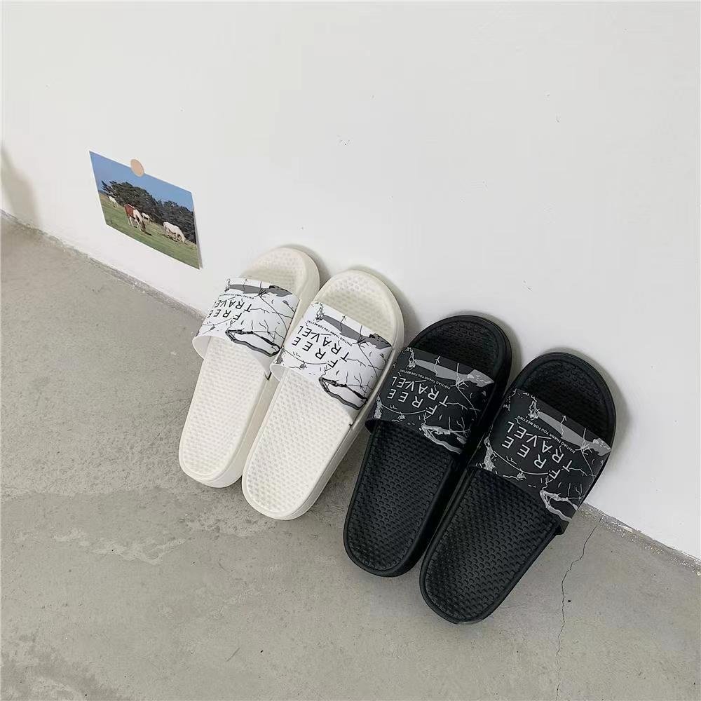 Designer home slippers fashion high quality women's brand slide men's outdoors casual shoes flat summer beach sandals