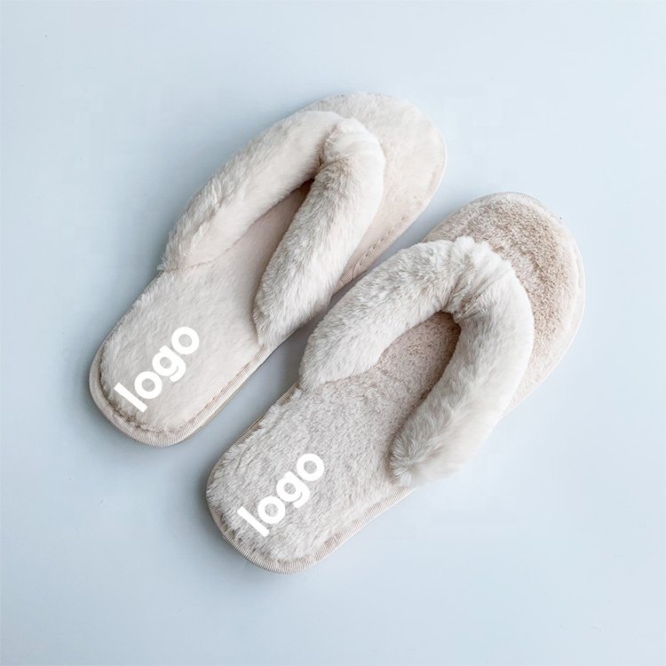 2024 New Winter Fashion Unisex Home Faux Fur Warm Woman Slip on Flats Female Fur Flip Flops Slides Slippers