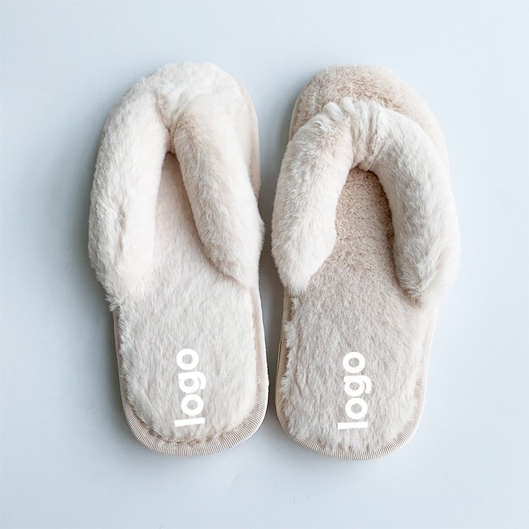 2024 New Winter Fashion Unisex Home Faux Fur Warm Woman Slip on Flats Female Fur Flip Flops Slides Slippers