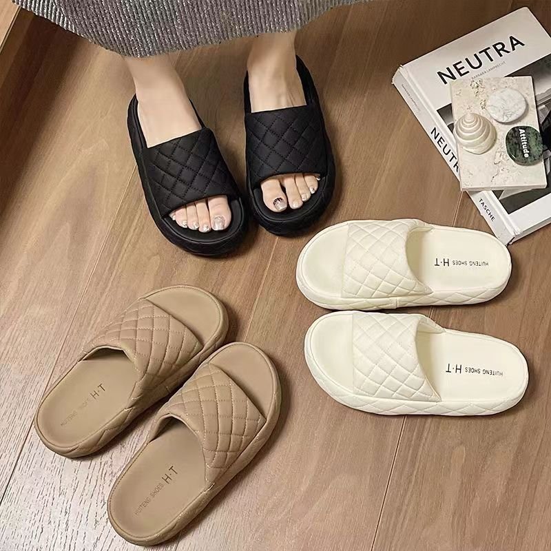 2024 Custom house slippers Custom with logo EVA Pillow Soft Slides Indoor Slipper custom slides printed slippers