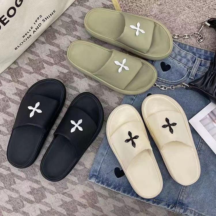 2024 Custom house slippers Custom with logo EVA Pillow Soft Slides Indoor Slipper custom slides printed slippers