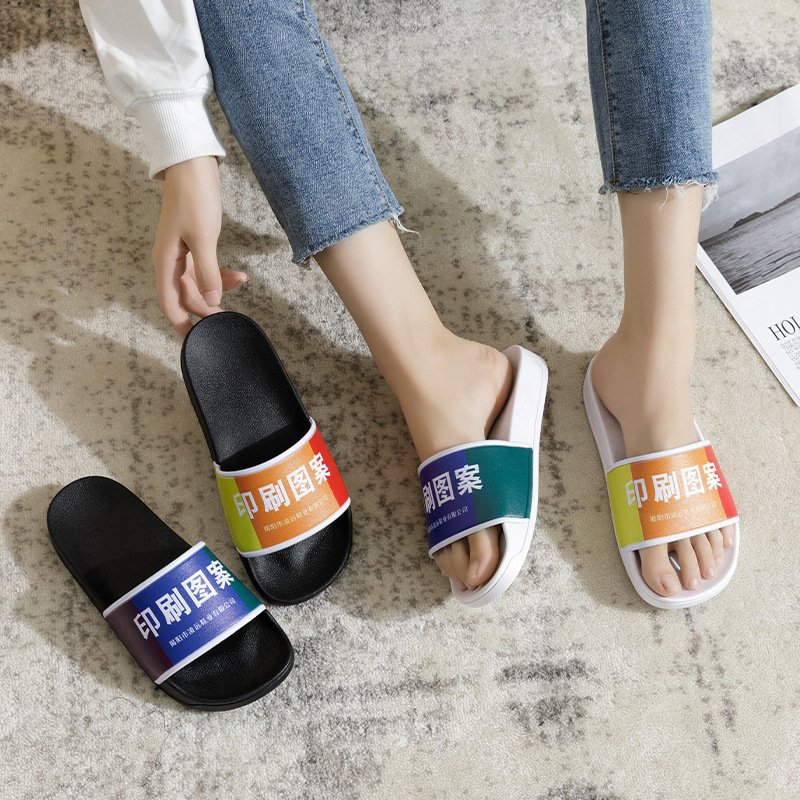 Wholesale Women Men OEM Custom Logo 3D Flip Flops Printed Footwear Sandals PVC Designer Slides Slippers For Men Women