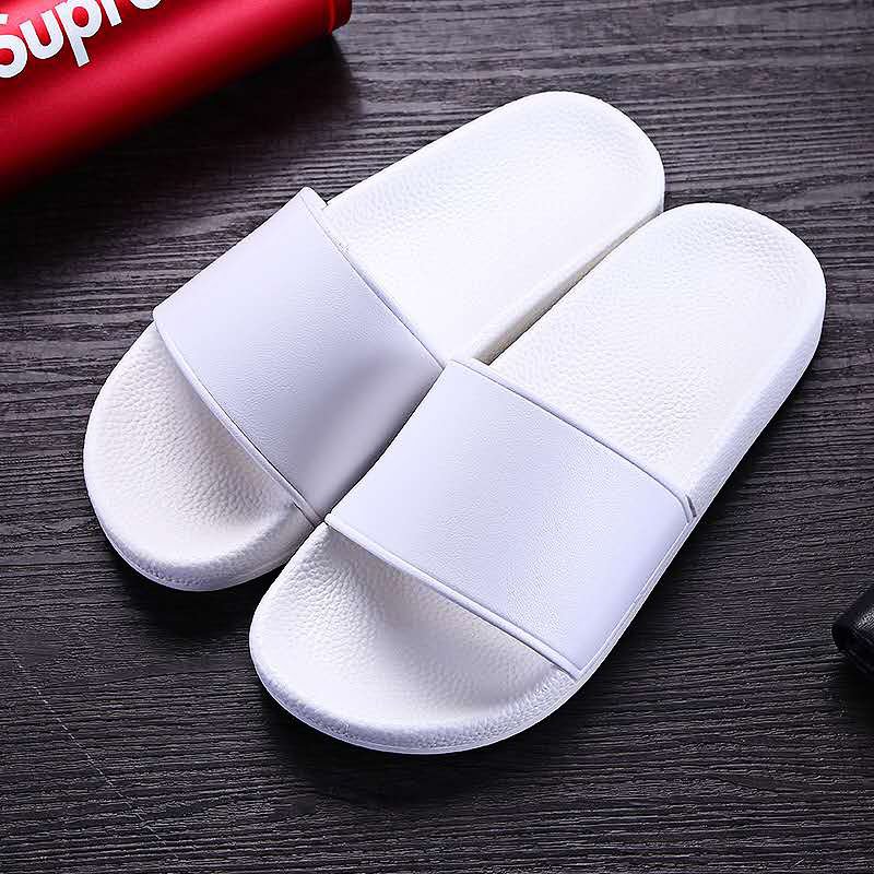 OEM Fashion PVC Slip On Custom Slippers Plastic Slide Custom LOGO Men Slipper for Men and Women