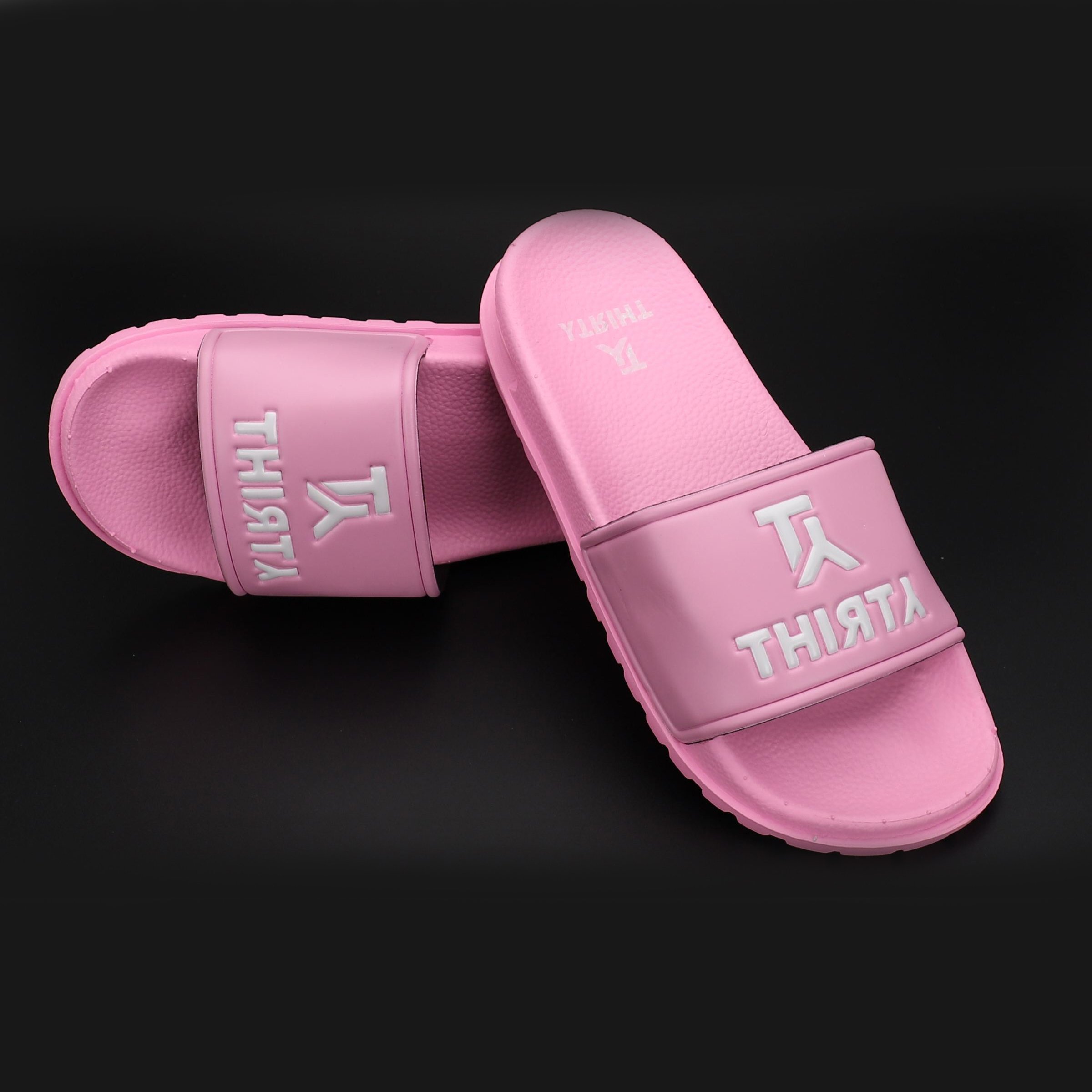 Nicecin Air Sole Wholesales Good Quality PVC Embossed Printing Logo Casual Custom Slide EVA Slippers luxury slides