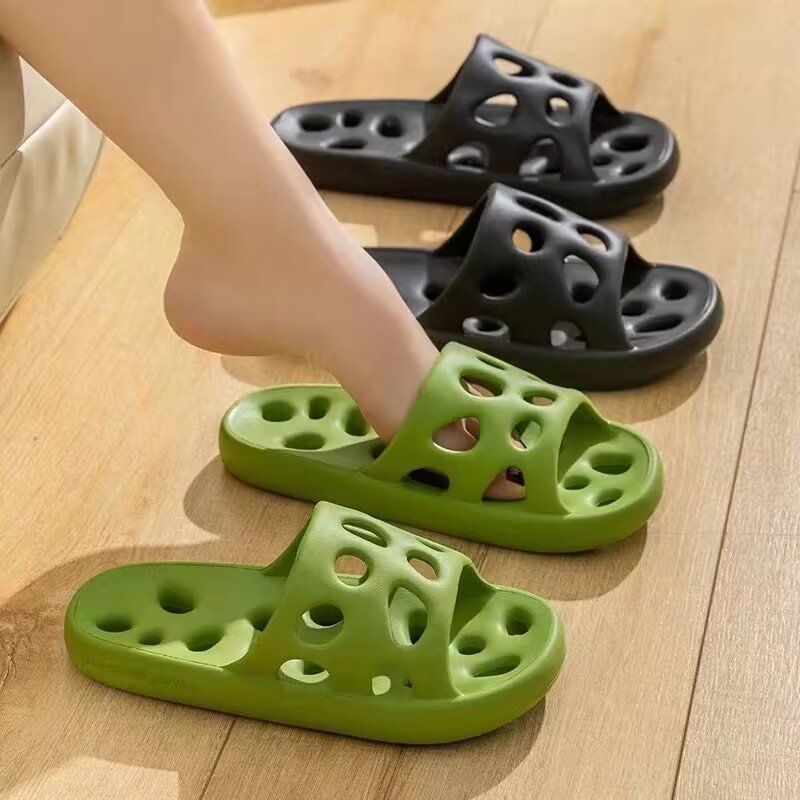 New Arrival Bathroom Shower Shoes Non Slip Quick-drying Slippers Beach Pool Slides Sandals With Drain Holes