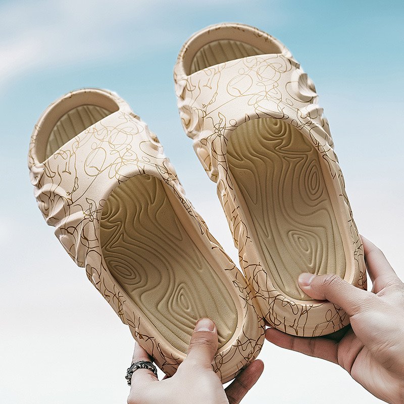 Preppy Soft EVA Slides Slippers Anti-Slip Light Weight Open Toe Platform for Winter Spring Autumn Seasons