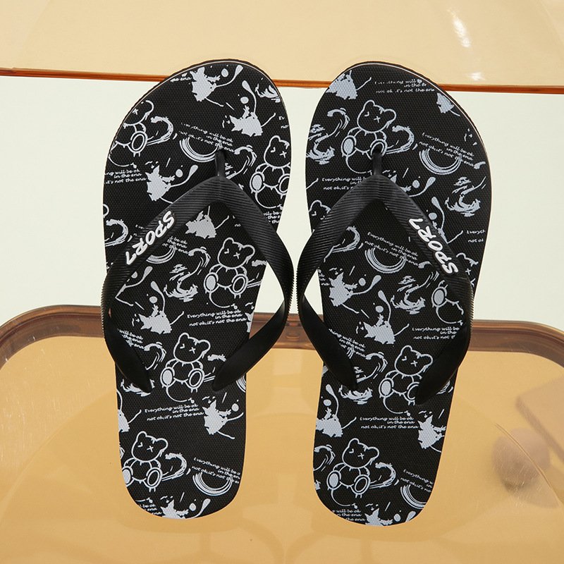 Wholesale Indoor Outdoor Rubber Sandals Thong Foot Pain Relief custom baroque style Slipper Men Ultra Soft Womens Flip Flops