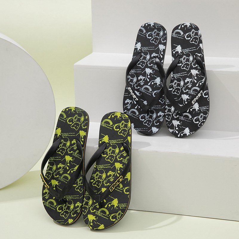 Wholesale Indoor Outdoor Rubber Sandals Thong Foot Pain Relief custom baroque style Slipper Men Ultra Soft Womens Flip Flops